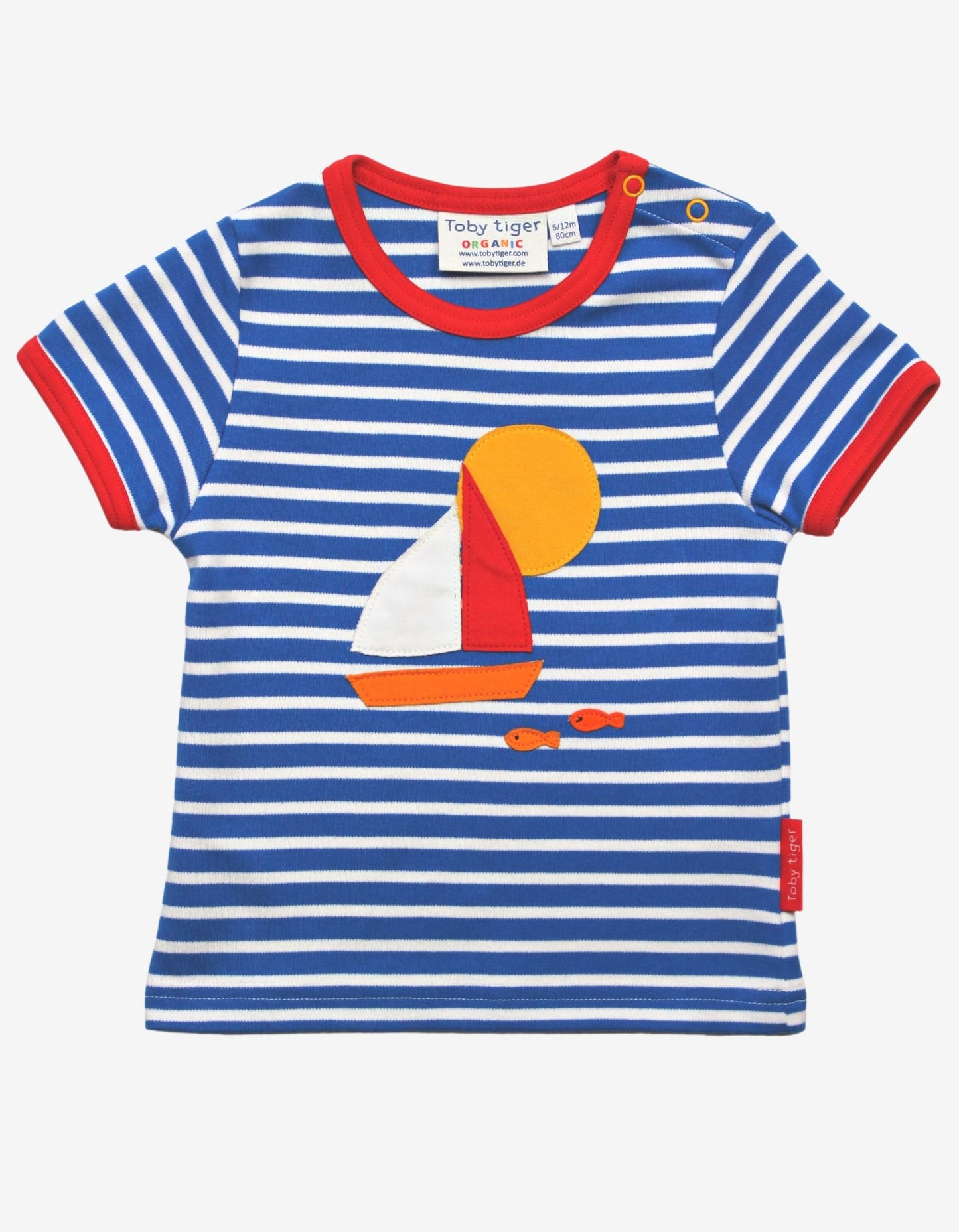 Organic Sailboat Applique T-Shirt – Toby Tiger