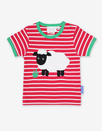 Organic Sheep Applique T-Shirt - Toby Tiger