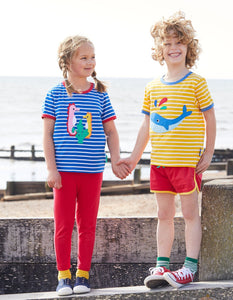 Organic Seahorse Applique T-Shirt - Toby Tiger