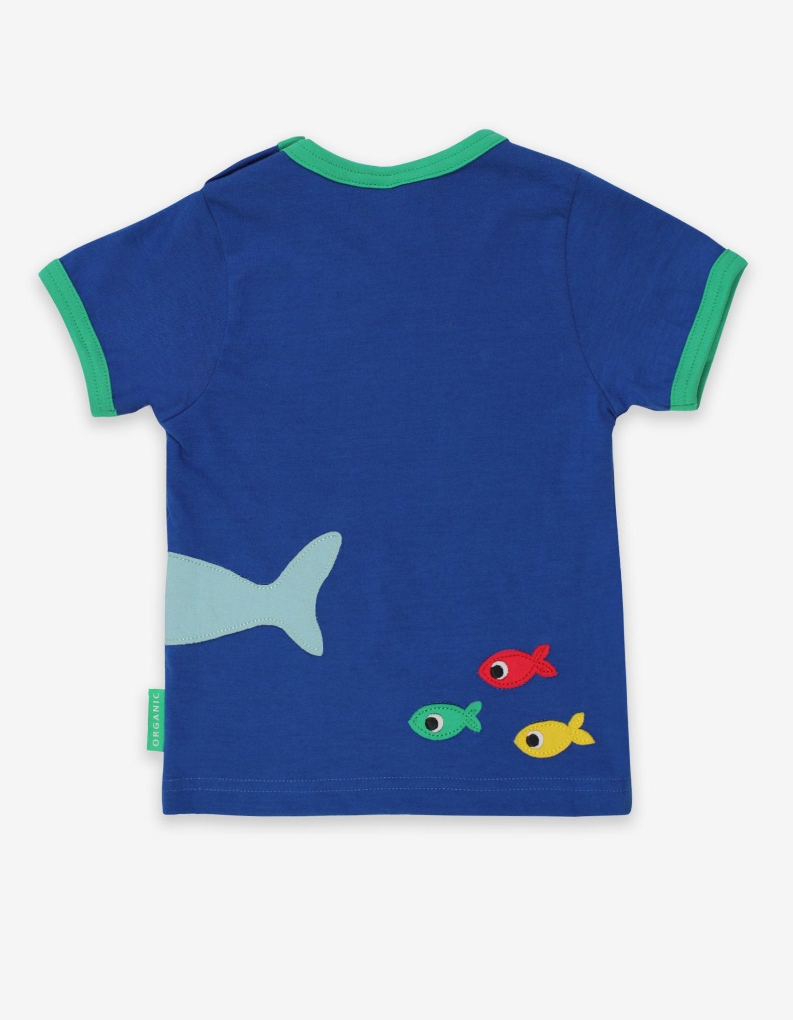Organic Shark Applique T-Shirt - Toby Tiger