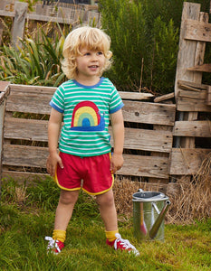 Organic Snail Applique T-Shirt - Toby Tiger