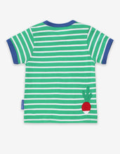 Load image into Gallery viewer, Organic Snail Applique T-Shirt - Toby Tiger
