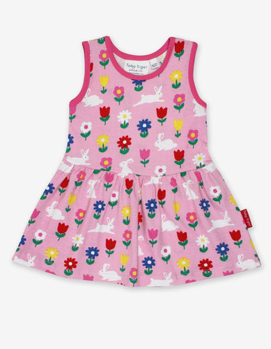 Organic Bunny Print Summer Dress
