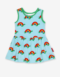Organic Multi Turtle Print Summer Dress - Toby Tiger