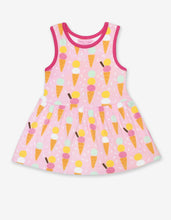 Load image into Gallery viewer, Organic Ice Cream Print Summer Dress - Toby Tiger
