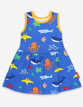 Load image into Gallery viewer, Organic Sealife Print Summer Dress - Toby Tiger
