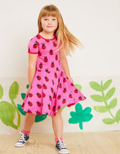 Load image into Gallery viewer, Organic Ladybird Print Skater Dress - Toby Tiger
