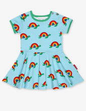 Load image into Gallery viewer, Organic Multi Turtle Print Skater Dress - Toby Tiger
