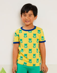 Organic Frog Print T-Shirt - Toby Tiger