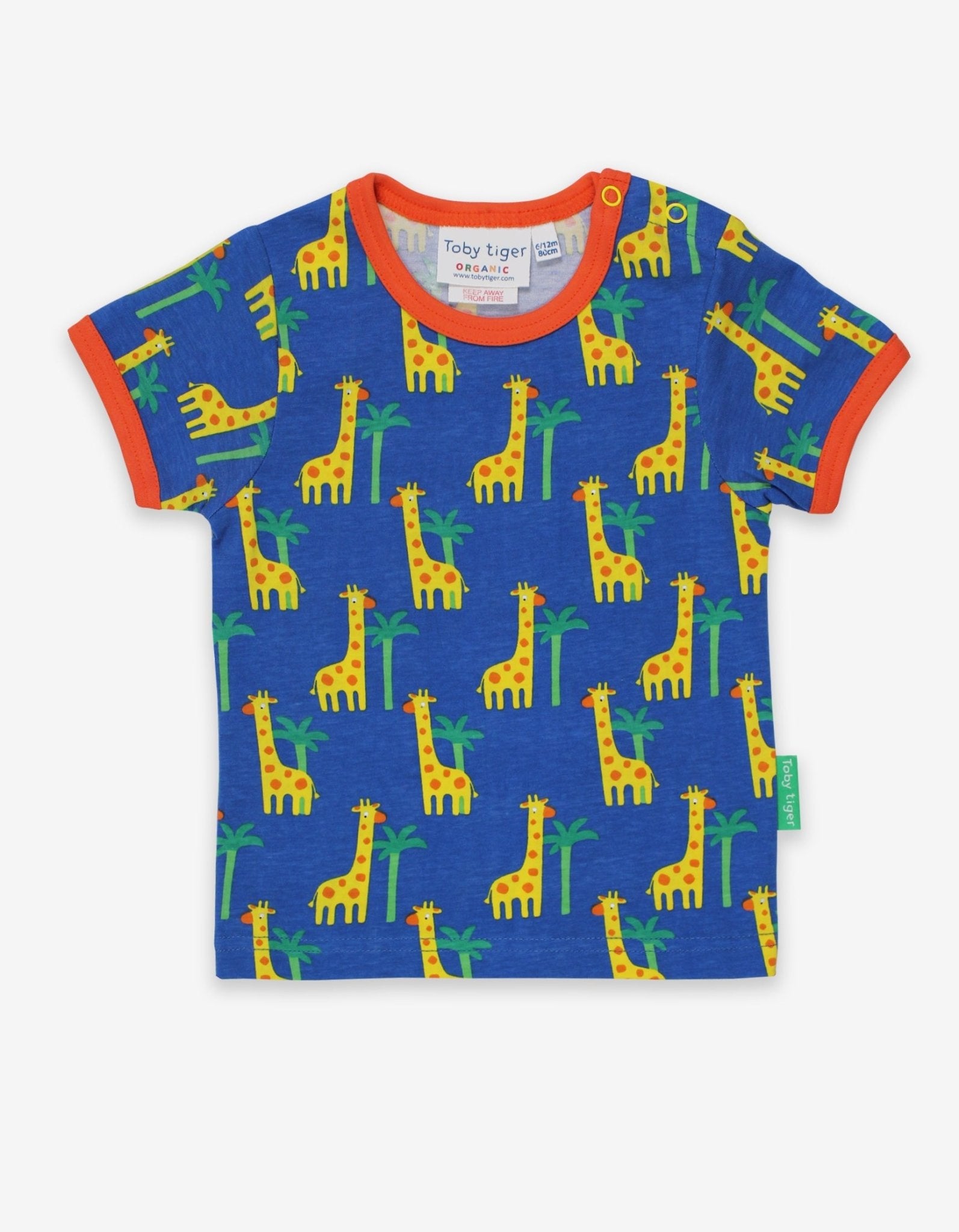 Organic Giraffe Print T-Shirt - Toby Tiger
