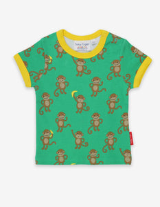 Organic Monkey Print T-Shirt - Toby Tiger
