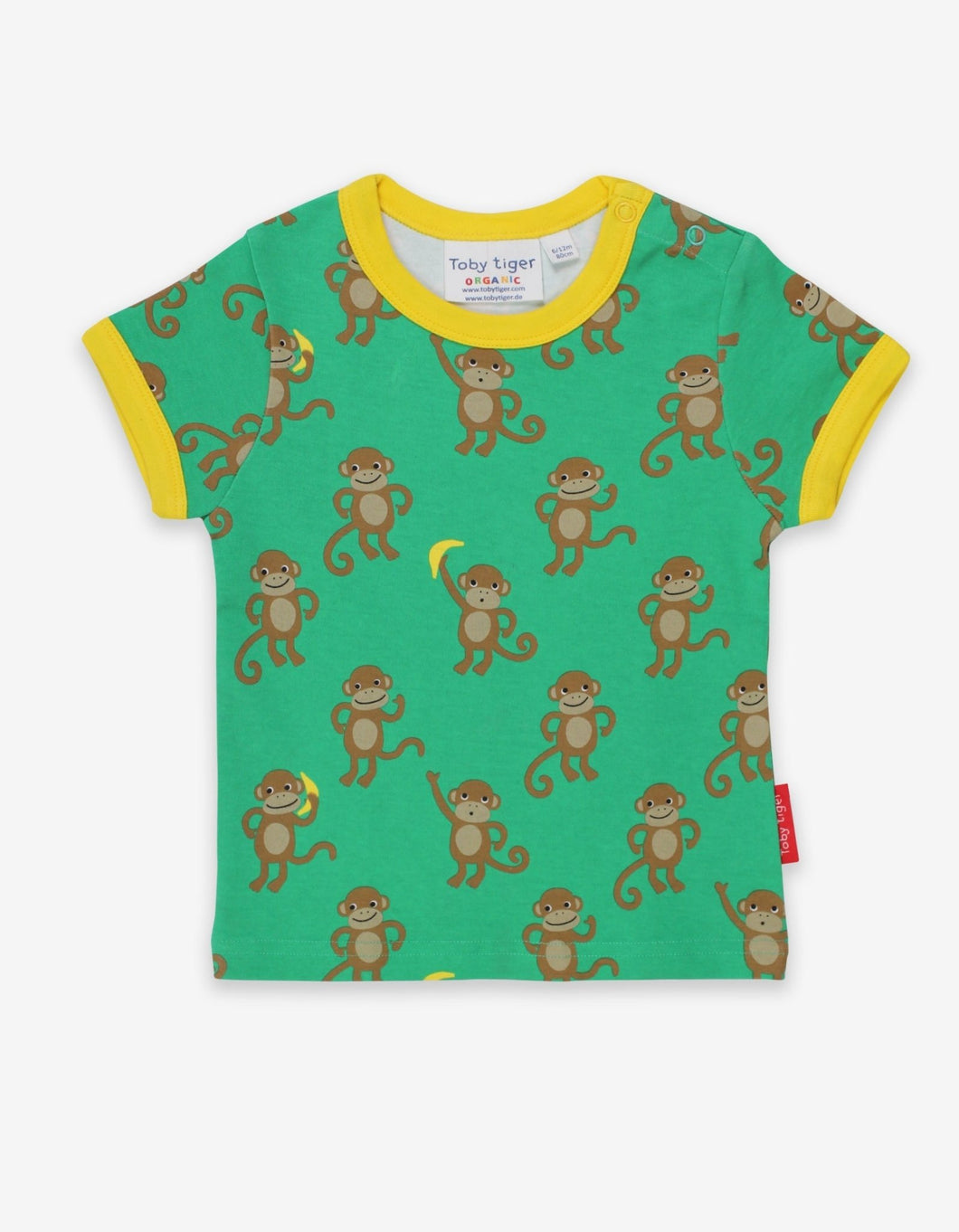 Organic Monkey Print T-Shirt - Toby Tiger