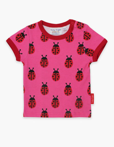 Organic Ladybird Print T-Shirt - Toby Tiger