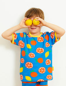 Organic Oranges and Lemons Print T-Shirt - Toby Tiger