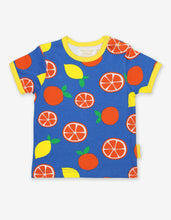 Load image into Gallery viewer, Organic Oranges and Lemons Print T-Shirt - Toby Tiger
