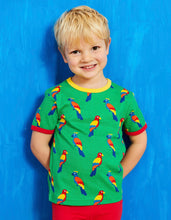 Load image into Gallery viewer, Organic Parrot Print T-Shirt - Toby Tiger
