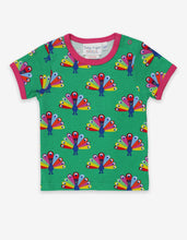 Load image into Gallery viewer, Organic Peacock Print T-Shirt - Toby Tiger

