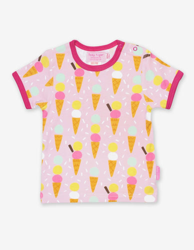 Organic Ice Cream Print T-Shirt - Toby Tiger