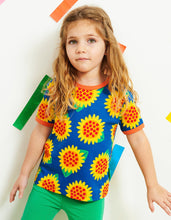 Load image into Gallery viewer, Organic Sunflower Print T-Shirt - Toby Tiger
