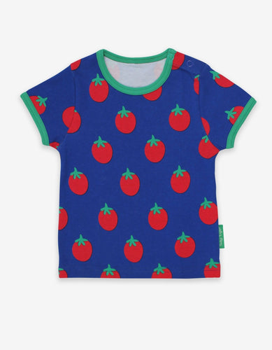 Organic Tomato Print T-Shirt - Toby Tiger