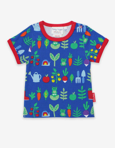 Organic Vegetable Garden Print T-Shirt - Toby Tiger