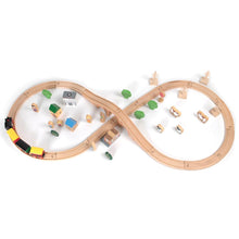 Load image into Gallery viewer, 50 Piece Wooden Train Set - Toby Tiger
