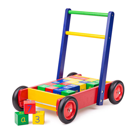 Babywalker With ABC Blocks - Toby Tiger