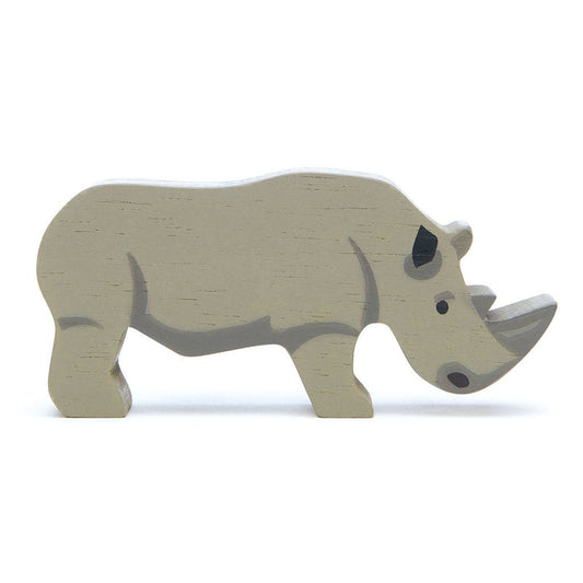 Wooden Safari Animal - Rhinoceros - Toby Tiger