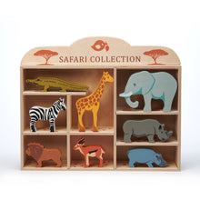 Load image into Gallery viewer, 8 Safari Animals &amp; Shelf - Toby Tiger
