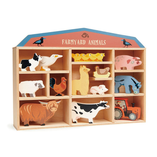 13 Farmyard Animals & Shelf - Toby Tiger