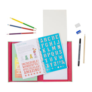 The Lovely Book of Lettering Art Set - Toby Tiger