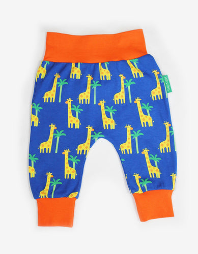 Organic Giraffe Print Yoga Pants - Toby Tiger