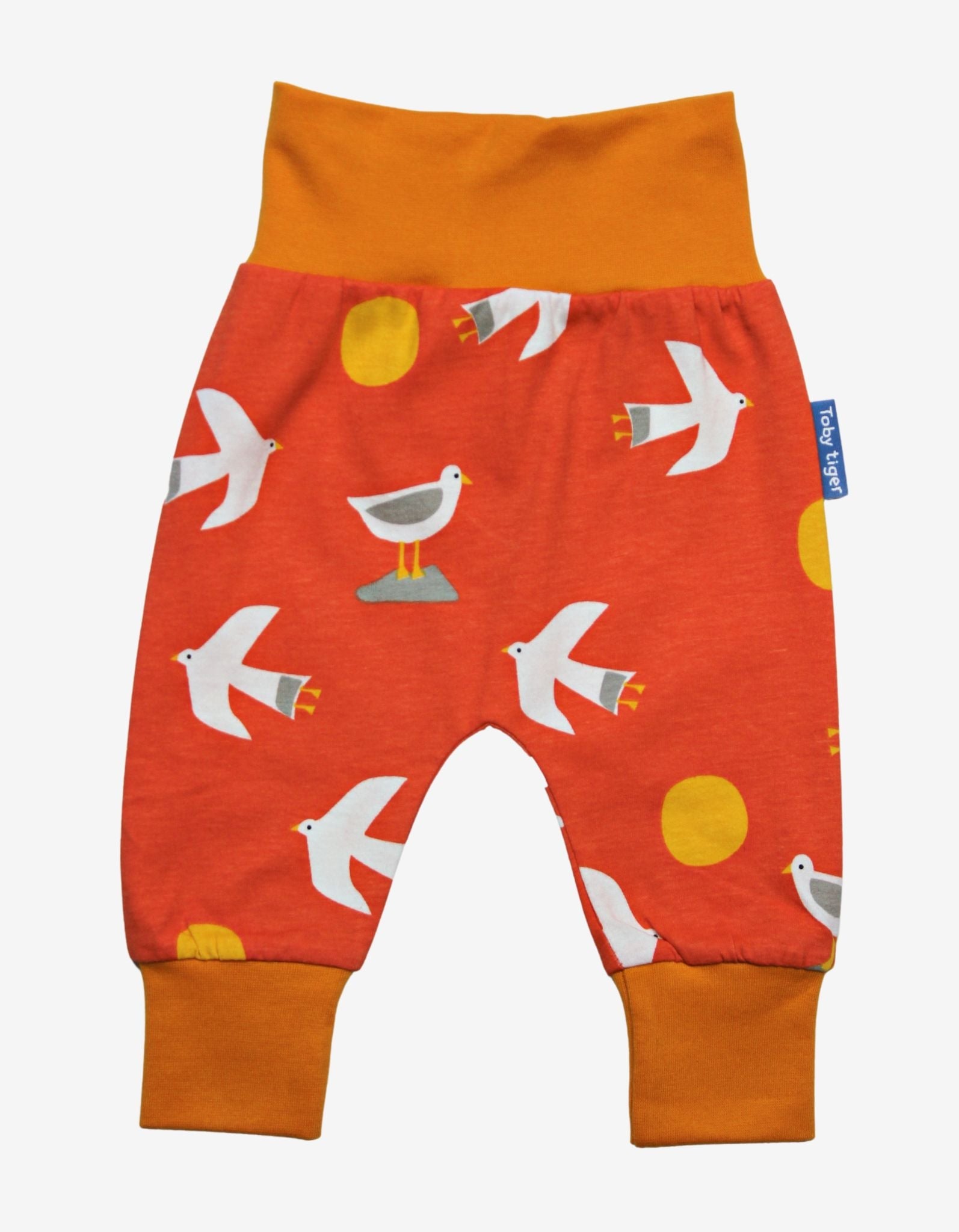 Organic Seagull Print Yoga Pants - Toby Tiger