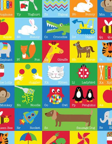 Alphabet Wrapping Paper - Toby Tiger
