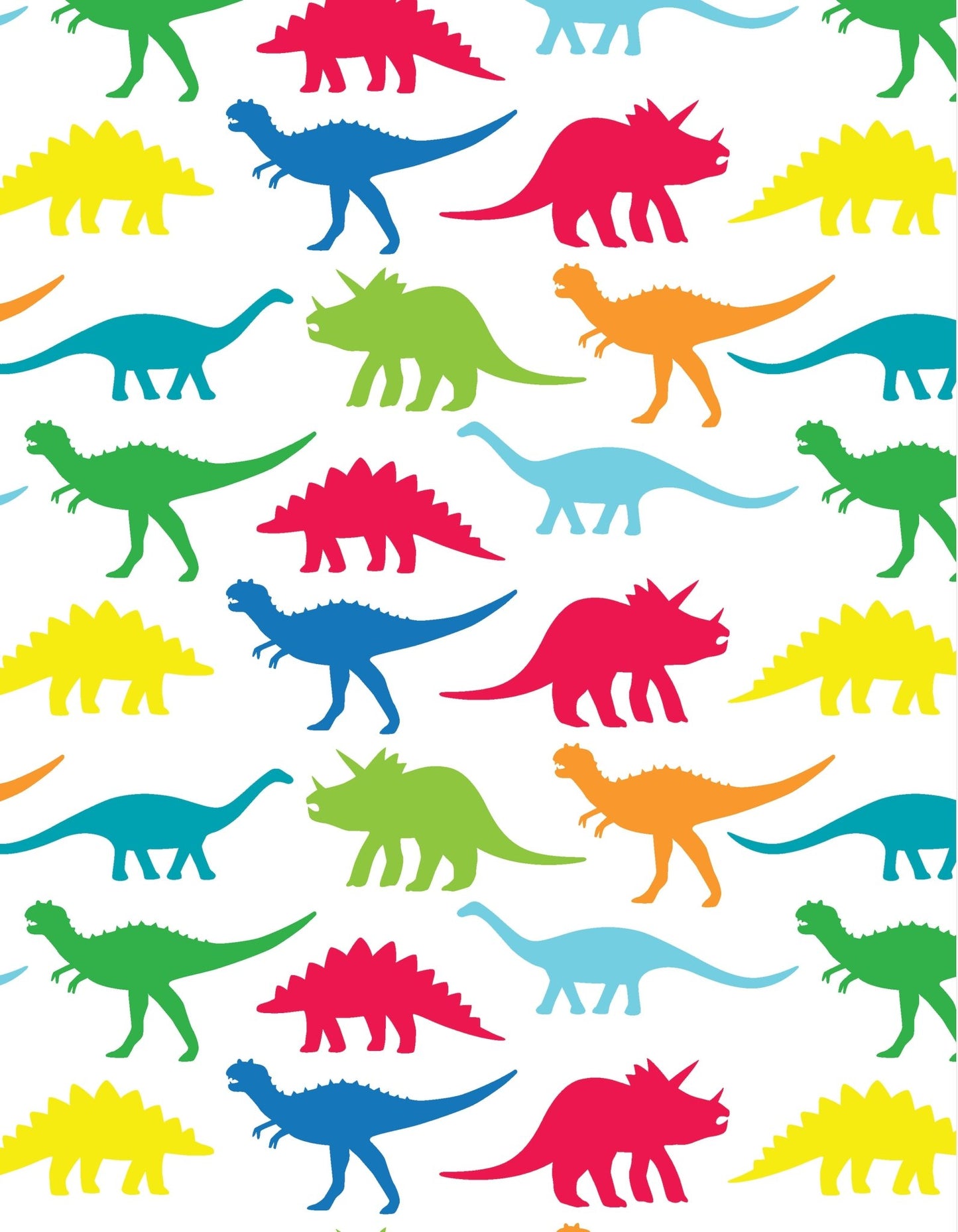 Multi Dino Wrapping Paper