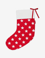Load image into Gallery viewer, Organic Red Star Christmas Stocking - Toby Tiger
